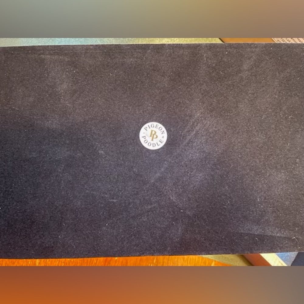 Pigeon & Poodle NEW Manchester Navy Hand Towel Tray 9"L X 5.5"W X 2"H, Pack of 2 - Picture 7 of 8